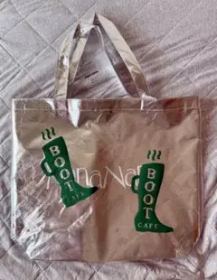 nana-nana × Boot Cafe コラボトートバッグ 新品　シルバー