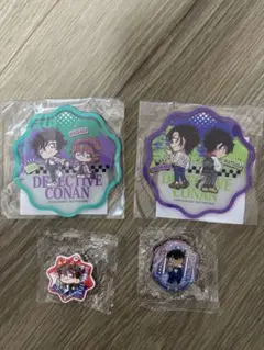 名探偵コナン くら寿司コラボ ラバーコースター、マグネットシート、チャーム