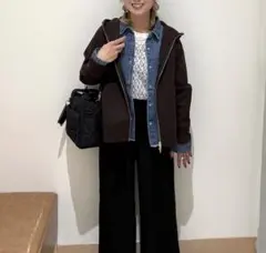 グローバルワーク　ダンボールジップパーカー