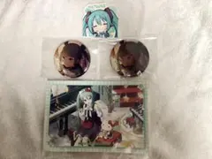 プロセカ　初音ミク　缶バッジ　ステッカー　ポストカード