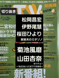 松岡＆伊野尾＆桜田　菊池＆山田　切り抜き TVstation2023年20号
