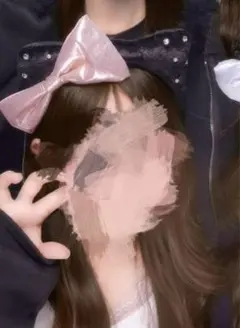 キティカチューシャ ピンクリボン付き