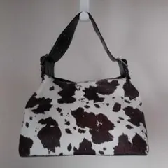 FURLA フルラ ハラコ レザー トートバッグ カウ柄 牛柄 イタリア製