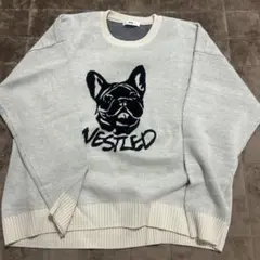 WEGO フレンチブルドッグ ニット セーター Lサイズ