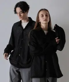 CLEL Balloon Sleeves Loose LaceShirt