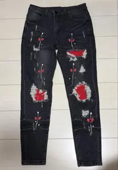 amiri purple brandデニム スキニー パンツ dripのサムネイル
