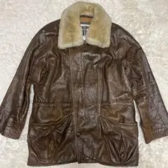 XLサイズ　ヴィンテージ　G1 フライトジャケット ラムレザー 羊革 襟ボア