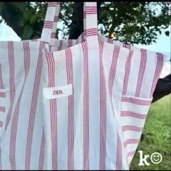 新品ZARA エコバッグ リユーザブルバッグXL