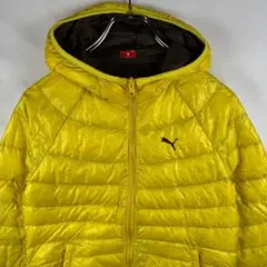 PUMA 薄手ダウンフーディ イエロー S