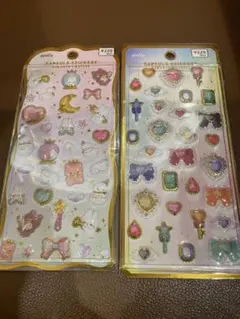 カプセルシール きらりんクリスタル エンジェルスノー キラキラ宝石箱 キャンドゥ