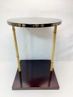 未使用 茶道具 秀斎作 三友棚 三千家好み 梅蒔絵 共箱 未使用 茶道具 秀斎作 三友棚 三千家好み 梅蒔絵 共箱