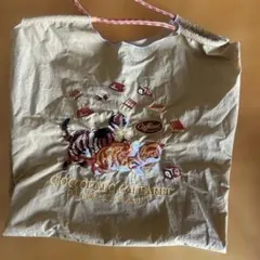 Caffarel カファレル 猫 刺繍 エコバッグ