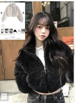 2Way襟プードルファーブルゾン