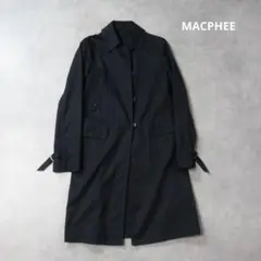MACPHEE / ステンカラー コート アウター ジャケット 38 ネイビーのサムネイル