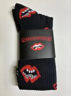 CHROME HEARTS リップ柄 ソックス ブラック LARGE - メルカリ