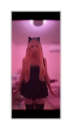 仮装　 ミニドレス 猫耳付き