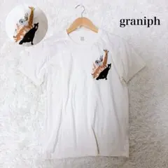 graniph 動物 アニマル 刺繍 半袖 Tシャツ カジュアルのサムネイル