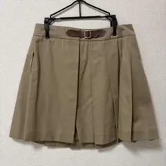 arConomi 制服　ラッププリーツスカート キャメル　M