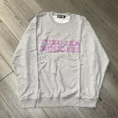 FUKUOKA MUSIC FES. トレーナー Lサイズ グレー