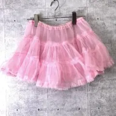 00’s y2k 原宿キッズ 衣装 古着 チュール フリル ティアード パニエ