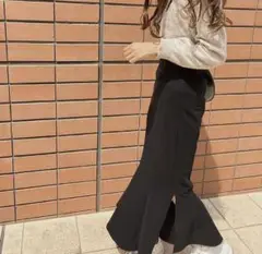 ブラックマーメイドスカート　美品 タイトスカート 春秋冬服