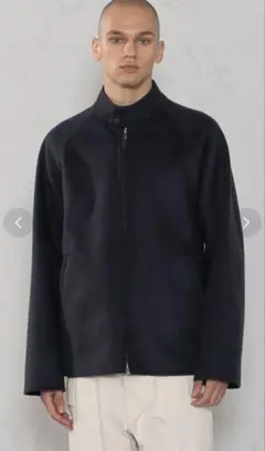 （美品）GALERIE VIE ウールダブルフェイス ハイネックブルゾン