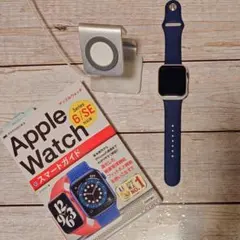 Apple Watch Series 6 ネイビー+充電器+本+白カバー+箱