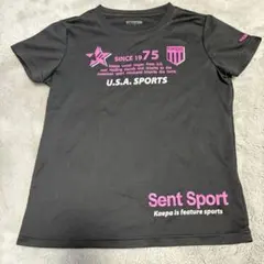 Kaepa 半袖 Tシャツ ブラック ピンク ロゴ Lサイズのサムネイル