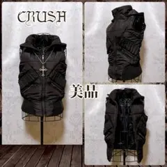 中綿 ダウンベスト 黒 平成ギャル y2k ダークコア グランジ お兄系 パンク