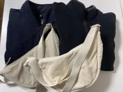 ユニクロ　フリースジャケット　バッグ　4点セット