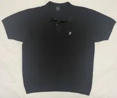 HUF ワッフルニット ポロシャツ ブラック M - メルカリ