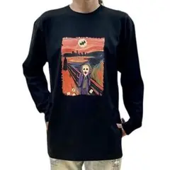 新品 バットマン ダークナイト ジョーカー ムンク 叫び 名画 ロンT