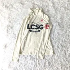 ルコックスポルティフ　 ゴルフウェアハイネック長袖Tシャツ M アイボリー