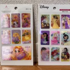 ディズニープリンセス 3Dシールセット　セリア