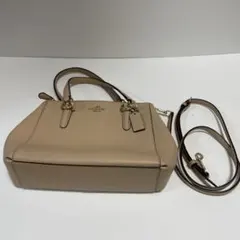 AS1507 コーチ　2WAYショルダーバッグ　ベージュ