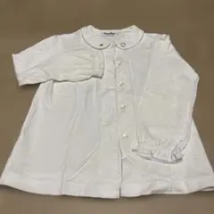 ファミリア　ホワイト 長袖シャツ 襟付き