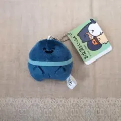 お文具といっしょ リボンマスコットキーチェーン　青