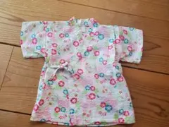 甚平 浴衣 キッズ 90センチ アサガオ柄 女の子