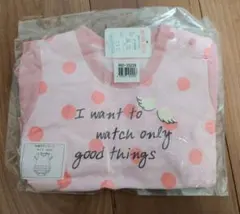 【新品未使用】半袖ボディスーツ ロンパース 80cm 女の子