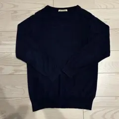 ジャーナルスタンダード　ネイビー Vネック ニットセーター