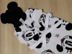 ミッキーマウス フリースガウン 耳付き