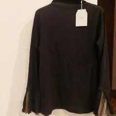 しまむら×mysa closet 田中里奈さん 袖ヒラヒラリブTシャツ LL