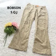 BOBSON S.Q.J【L】チノパン　ズボン　ブーツカット　ストレッチ