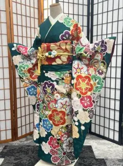 ☆専用☆振袖 袋帯 長襦袢 帯揚 帯締め 5点フルセット 煉瓦色 成人式