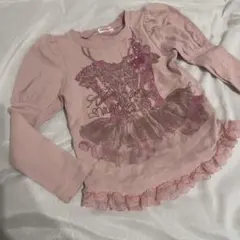 メゾピアノ　ロンT 長袖　カットソー　130