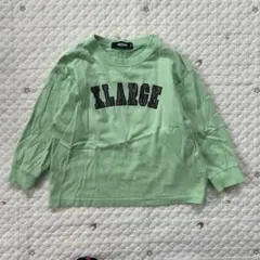 【7070】エクストララージ　100cm 長袖カットソー　グリーン