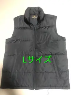 FIRST DOWN ブラック ダウンベスト Lサイズ