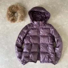 00s y2k archive ダウンジャケット ファー 短丈 リブ 光沢