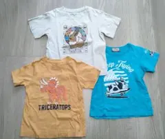 キッズ Tシャツ 3枚セット 120 サイズ 恐竜 ポケモン