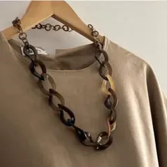 QVC ≪ スタイリッシュ 水牛≫ ブラウン 大判 バッファローホーン 